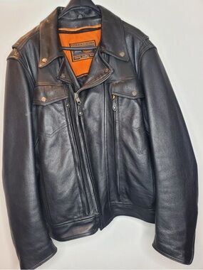 First Classics Leather Riding Jacket Vented Convertible 2in1 Removable Vest XXL